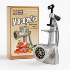 Mașină de tocat carne, manuală, Ucraina , duraluminiu, cu 2 site