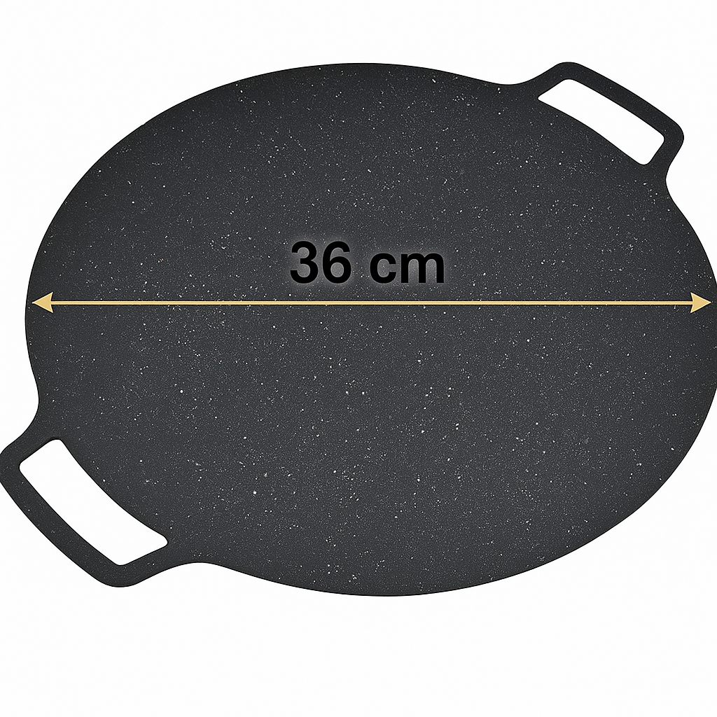 Set Japonez Profesional – Cuțit de Bucătar și Plită din otel carbon 36 cm pentru Gătit Tradițional