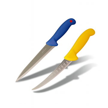 Set cuțite – Cuțit înjunghiat 34 cm + Cuțit tranșat 28 cm, oțel inox, mâner ergonomic antialunecare