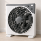 Ventilator Box Fan 12 Inch, 40W, 3 Viteze, Timer Integrat, Moduri Natural/Sleep, Funcționare Silențioasă, Ventilație Puternică pentru Casă și Birou