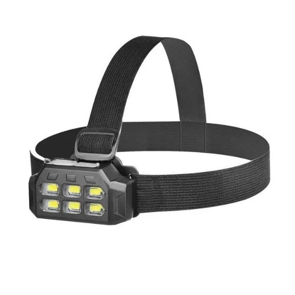 Lanterna de cap SQ 816, 6 leduri, cu acumulator