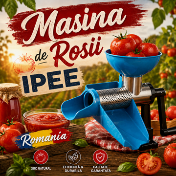 Mașină de roșii România IPEE – soluția practică și eficientă pentru stoarcerea a aproximativ 10 kg de roșii pe oră