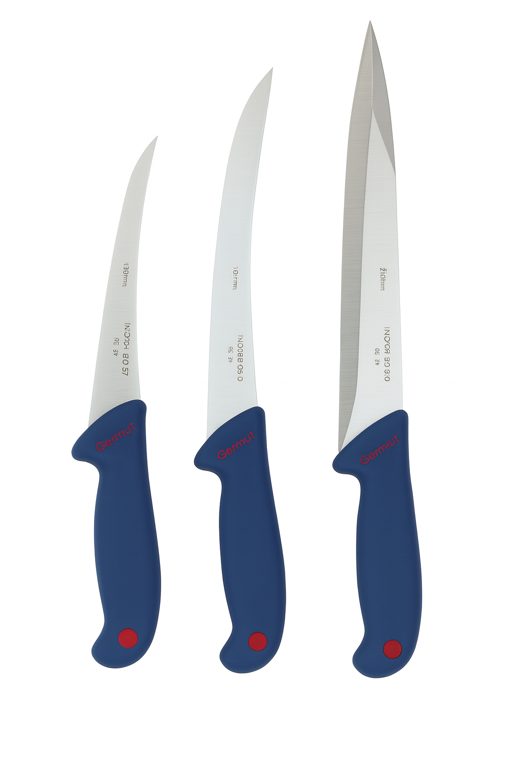 Set 3 cutite profesionale dezosat ,transat ,dezosat, din otel inoxidabil+dispozitiv de ascutit cutite