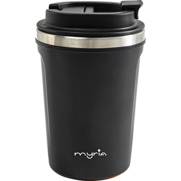 Cana calatorie MYRIA MY4487BK, 0.38l, inox, negru