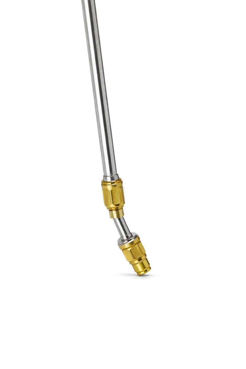 Lance metalică extensibilă 2,5m pentru stropit pomi și plante, cu mâner ergonomic și mănuși de lucru incluse