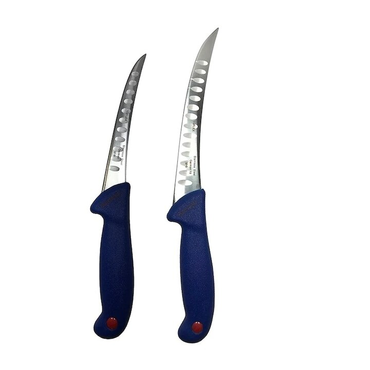 Set cutite de macelarie, cu alveole, transat, dezosat, filetat, otel carbon