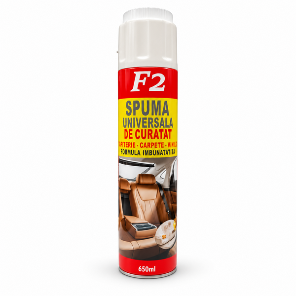 Spuma activa, universala de curatat canapele, tapiterie, carpete, vinilin, cu perie