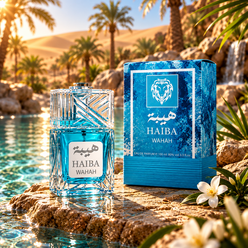Parfum Arabesc Haiba Wahah, Eau de Parfum, 100 ml, Unisex – Note Marine, Citrice, Mosc și Ambră