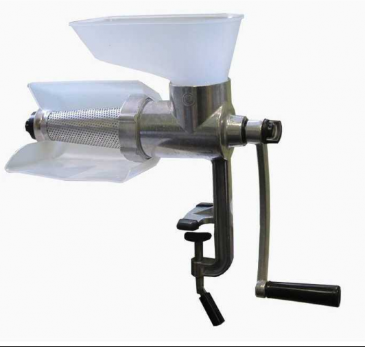 Masina tocat ,separator seminte rosii, duraluminiu, separator seminte, surub reglare nivel stoarcere, SB-1