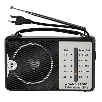 Radio portabil, AM/FM, 230V, 16 x 11 x 5.7 cm, Negru