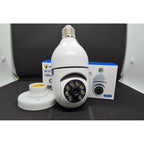 Camera tip bec, WI-FI, HD, Smart-Bulb, cu Senzor de Miscare si Aplicatie Telefon