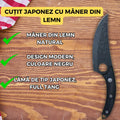 Set Profesional de 3 Cutite de Macelarie din Otel Inoxidabil cu Dispozitiv de Ascutire Inclus, maner ergonomic, filetat, dezosat