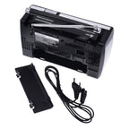 Radio Portabil cu 4 benzi de receptie FM/LW/SW1/SW2, Alimentare 220V / baterii 3x1.5v R20 Leotec, Negru, LW9