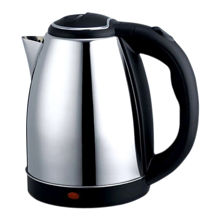 Cana Fierbator Electric, Inox, Capacitate de 2L, Oprire Autoamata, Protectie Supraincalzire, Argintiu