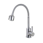 Baterie bucatarie ITALOMIX premium, pipa flexibila 360°, inox SUS304, finisaj satinat, jet reglabil, cartus ceramic, design modern si durabil,1250 g
