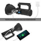 Lanterna LED Reincarcabila cu Maner si Functie Powerbank 4 Moduri de Iluminare, Rezistenta la Apa