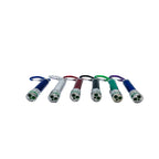 Pachet 6 lanterne tip breloc cu 2 led-uri si laser pointer rosu, tcb23