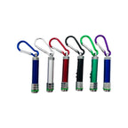 Pachet 6 lanterne tip breloc cu 2 led-uri si laser pointer rosu, tcb23