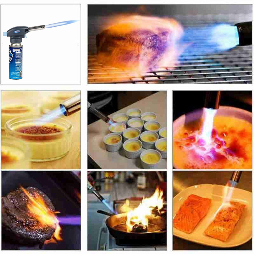 Arzator Gaz, Aprindere Piezoelectrica, Reglare Flacara 1300°C, Compatibil Spray gaz, Montaj TWIST, Ideal pentru Gratar, Modelare Plastic, Incalzire, Indepartarea Vopselei, Desfacere Suruburi Ruginite si Multe Alte Activitati, Negru