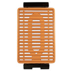 Gratar fara Fum HAUSBERG HB-537 SMOKELESS BARBEQUE, 1250W, Zona de gatit: 23cm x 36cm, Negru + Scandura De Taiat, Manopera Solida, Stabila, Maner Pentru Agatare, 38 x 28 cm