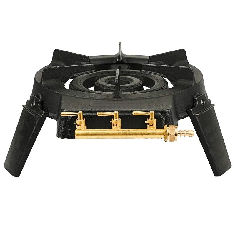 Pirostrie fonta SARA cu 3 robineti + Kit reglabil gpl RH-10 + Tub flex 2M+2 Coliere