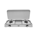 Aragaz camping, portabil, 2 arzatoare, 2.5 kW, cu capac, Starlux