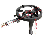 Pachet Arzator rotund exterior, pirostrie din fonta, diametru 33cm + Regulator gaz + 2m furtun