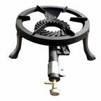 Pachet Arzator rotund exterior, pirostrie din fonta, diametru 33cm + Regulator gaz + 2m furtun