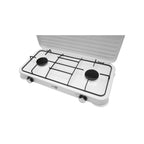 Aragaz camping, portabil, 2 arzatoare, 2.5 kW, cu capac, Starlux