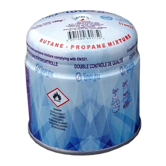 Set mini Aragaz de Voiaj portabil cu doua butelii rezerve Gastech 190g + Butelie gaz pentru aragaz camping, 190 g