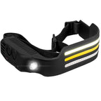 Lanterna de Cap LED Reincarcabila, 3 benzi luminoase, 800lm, 8 Moduri, Senzor Miscare, USB-C, XPE + 3xCOB, Impermeabila IP44, Negru