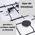 Aragaz portabil cu 2 ochiuri + kit conectare butelie (furtun, regulator, coliere)