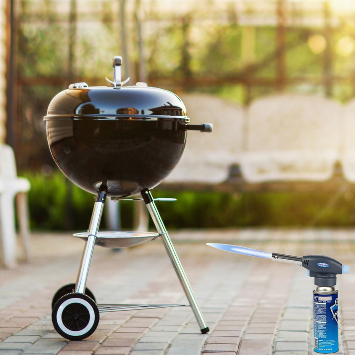 Arzator Gaz, Aprindere Piezoelectrica, Reglare Flacara 1300°C, Compatibil Spray gaz, Montaj TWIST, Ideal pentru Gratar, Modelare Plastic, Incalzire, Indepartarea Vopselei, Desfacere Suruburi Ruginite si Multe Alte Activitati, Negru