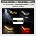 Lanterna de Cap LED Reincarcabila, 3 benzi luminoase, 800lm, 8 Moduri, Senzor Miscare, USB-C, XPE + 3xCOB, Impermeabila IP44, Negru