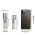 Lanterna mini puternica, cu leduri, magnetica, incarcare prin USB, zoom reglabil, transparenta